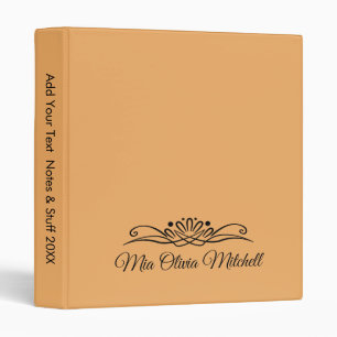 Trend Colour - Soft Orange 3 Ring Binder