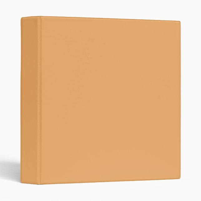 Trend Colour - Soft Orange 3 Ring Binder (Front/Spine)