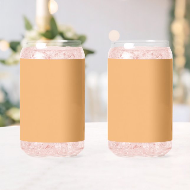 Trend Colour Soft Orange Minimalist Can Glass  (Insitu (Wedding))