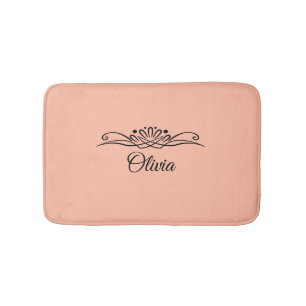 Trend Colour Soft Peach Customizable Bath Mat