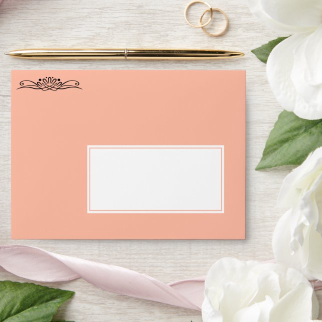 Trend Colour - Soft Peach Customizable Envelope (Wedding)