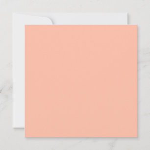 Trend Colour - Soft Peach Flat Holiday Card