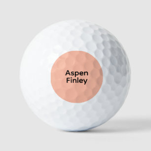 Trend Colour Soft Peach - Name Golf Balls