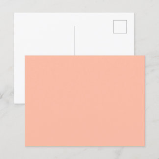 Trend Colour - Soft Peach Solid Postcard