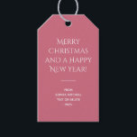 Trend Colour Soft Pink Christmas Gift Tags<br><div class="desc">Solid soft pink gift tag from our "Trendy Pink Christmas Colour Collection". You can customize the text, and if you don't need it, you can easily delete it. These stylish and minimal gift tags are perfect for your Christmas holiday gifting, and they're also nice for business purposes, such as gift...</div>