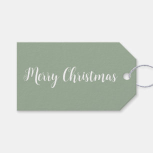 Trend Colour Soft Sage Minimalist Gift Tags