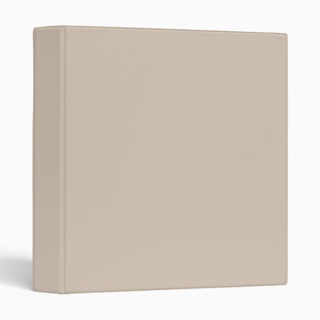 Trend Colour - Soft Taupe 3 Ring Binder (Front/Spine)