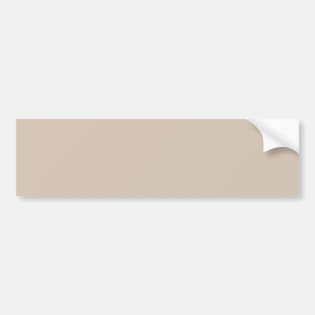 Trend Colour - Soft Taupe Bumper Sticker (Front)