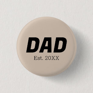 Trend Colour - Soft Taupe Dad Button