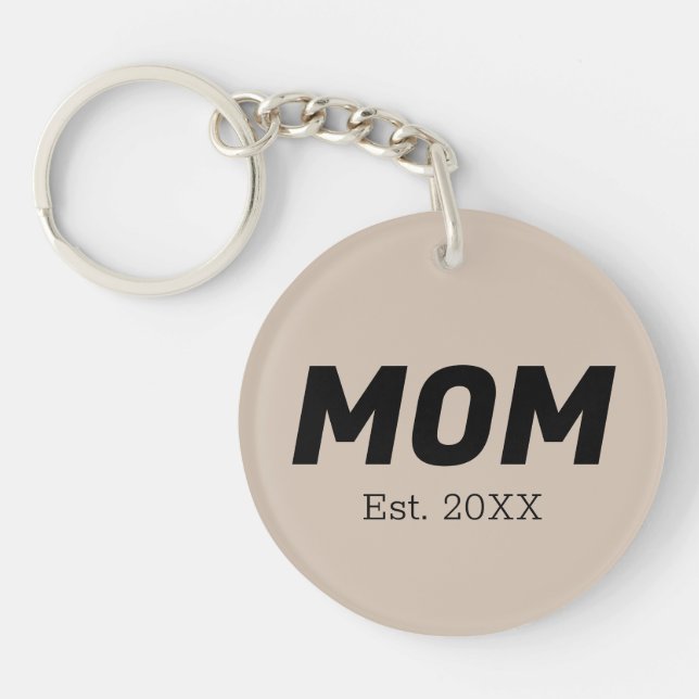 Trend Colour - Soft Taupe Keychain (Front)