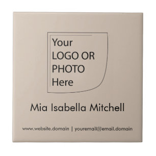 Trend Colour Soft Taupe Logo - Ceramic Tile