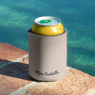 Trend Colour - Soft Taupe Name Can Cooler