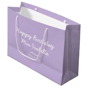 Trend Colour - Soft Violet Customizable Gift Bag