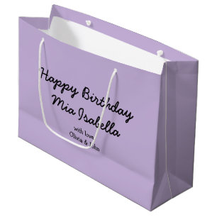 Trend Colour - Soft Violet Customizable Gift Bag