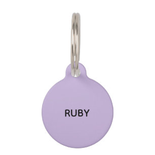Trend Colour Soft Violet Help Pet ID Tag