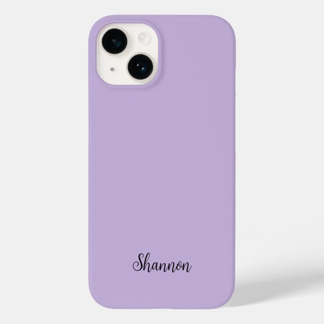 Trend Colour Soft Violet Minimalist Case-Mate iPhone Case (Back)