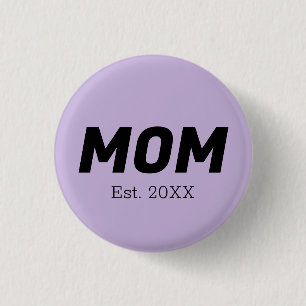 Trend Colour - Soft Violet Mom Button