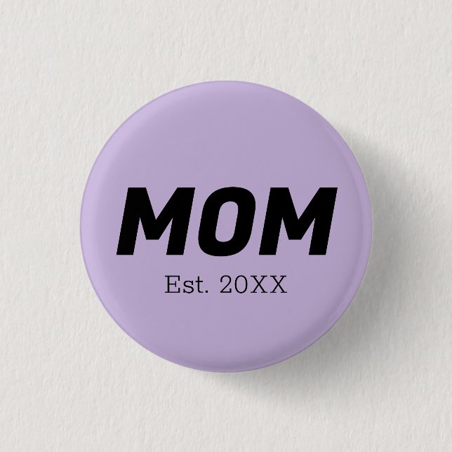 Trend Colour - Soft Violet Mom Button (Front)