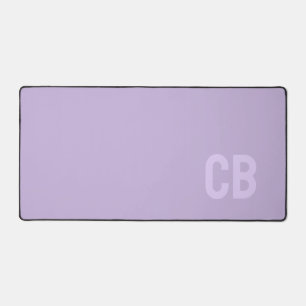 Trend Colour Soft Violet Monogram Desk Mat