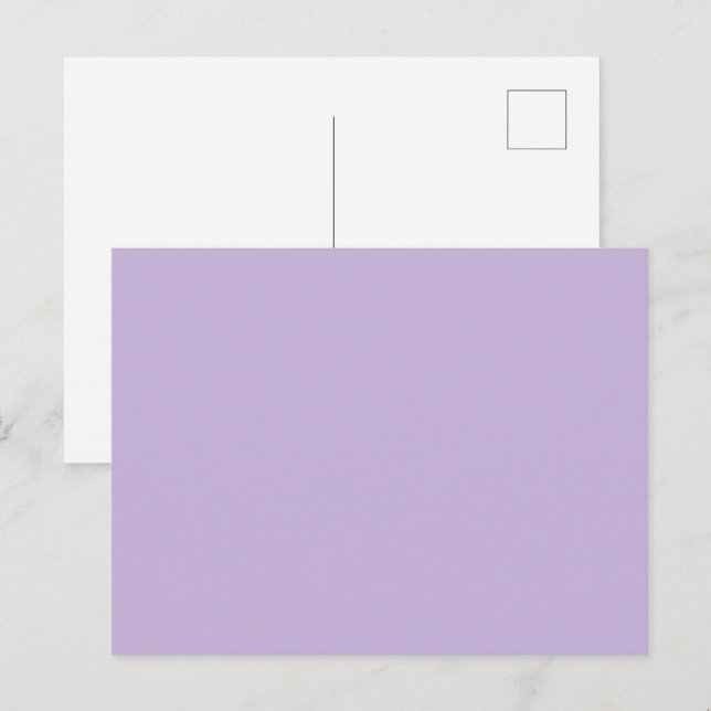 Trend Colour - Soft Violet Solid Postcard (Front/Back)