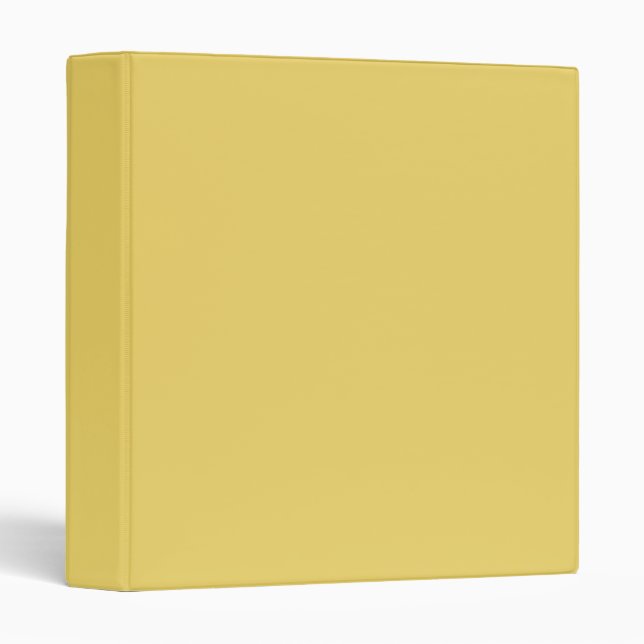 Trend Colour - Soft Yellow 3 Ring Binder (Front/Spine)