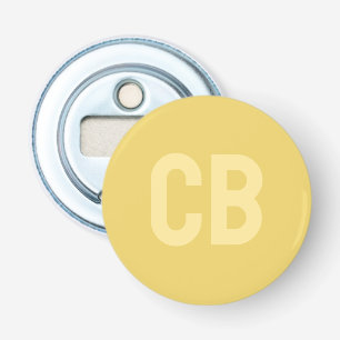 Trend Colour Soft Yellow Button Bottle Opener