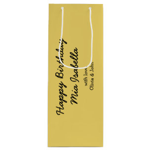 Trend Colour - Soft Yellow Customizable Gift Bag