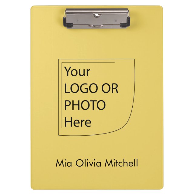 Trend Colour - Soft Yellow Logo Clipboard (Front)