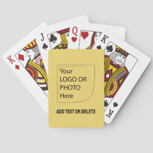 Trend Colour Soft Yellow Logo Playing Cards