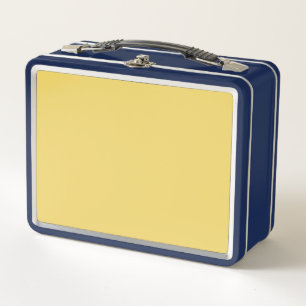 Trend Colour Soft Yellow Metal Lunch Box