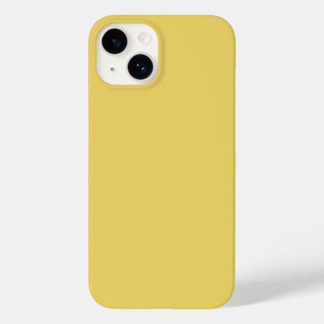 Trend Colour Soft Yellow Minimalist Case-Mate iPhone Case (Back)