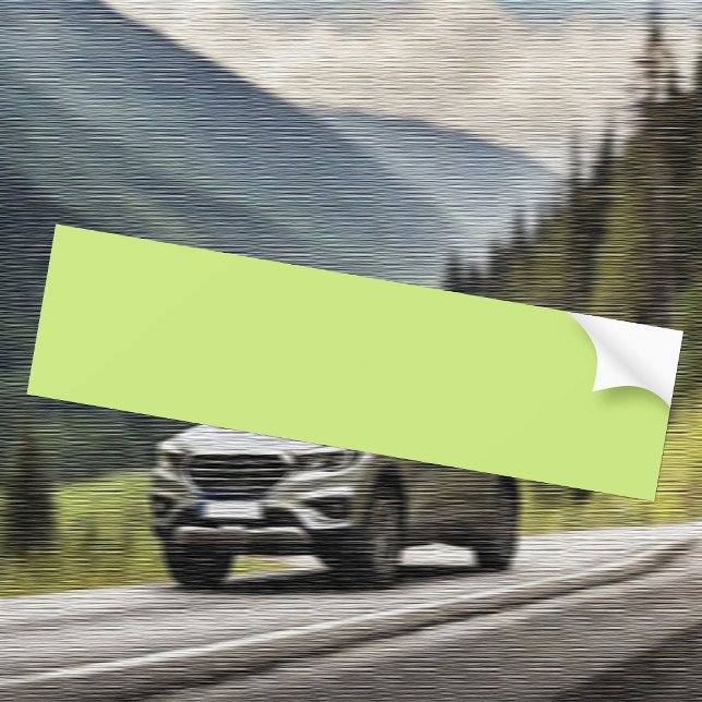 Trend Colour - Spring Green Bumper Sticker (Creator Uploaded)