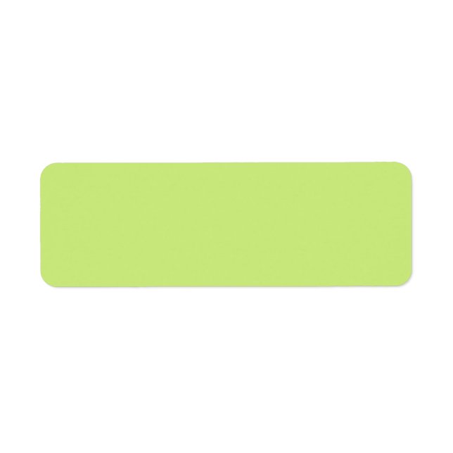 Trend Colour - Spring Green Return Address Labels (Front)