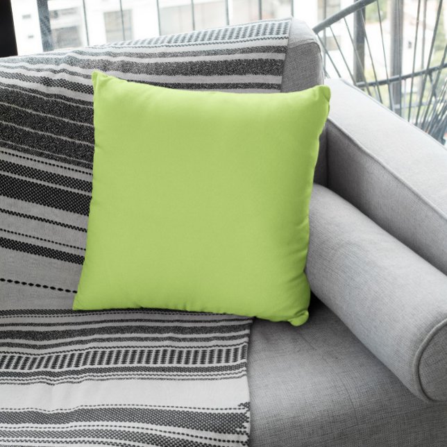 Trend Colour - Spring Green Throw Pillow (Creator Uploaded)