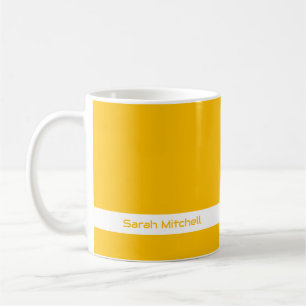 Trend Colour - Sunburst Yellow Name Mug