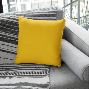 Trend Colour - Sunburst Yellow Throw Pillow