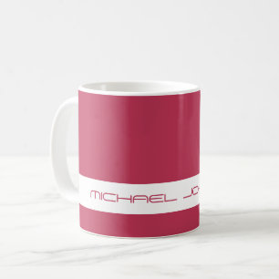 Trend Colour Vibrant Magenta - Futuristic Name Mug