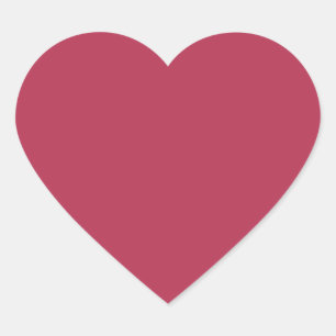 Trend Colour Warm Pink Heart Sticker
