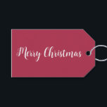 Trend Colour Warm Pink Minimalist Gift Tags<br><div class="desc">Solid warm pink gift tag from our "Trendy Pink Christmas Colour Collection". Elegant pink / magenta colour. You can customize the text, and if you don't need it, you can easily delete it. These stylish and minimal gift tags are perfect for your Christmas holiday gifting, and they're also nice for...</div>