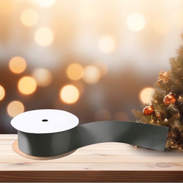 Trend Colours - Dark Forest Grey - Solid Satin Ribbon (Creator Uploaded)