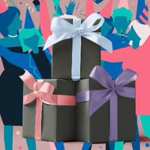 Trend Colours - Dark Forest Grey - Solid Wrapping Paper Sheet