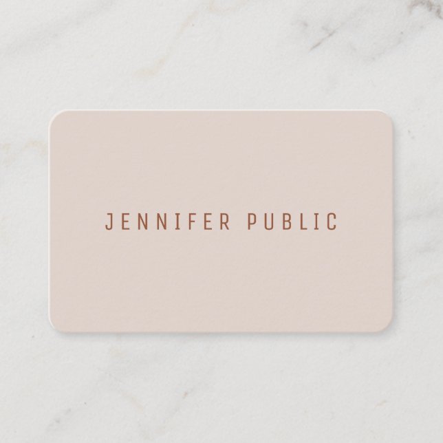 Trend Colours Elegant Luxurious Modern Template Business Card (Front)