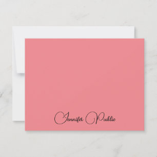 Trend Colours Elegant Typography Name Text Card