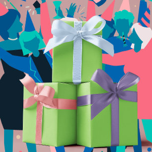 Trend Colours - Kiwi Green Colour - Solid Wrapping Paper Sheet