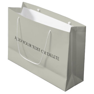 Trend Colours - Light Silver Grey Large Gift Bag