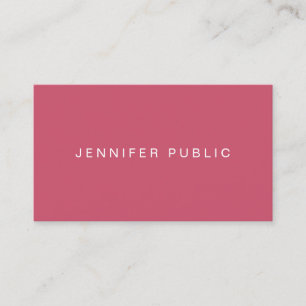 Trend Colours Modern Minimalist Designed Template Business Card