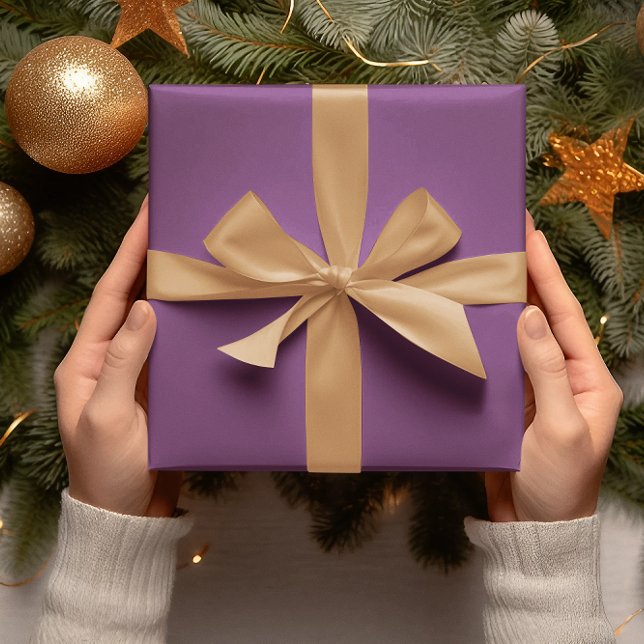 Trend Colours - Plum Purple Colour - Solid Roll Wrapping Paper (Creator Uploaded)