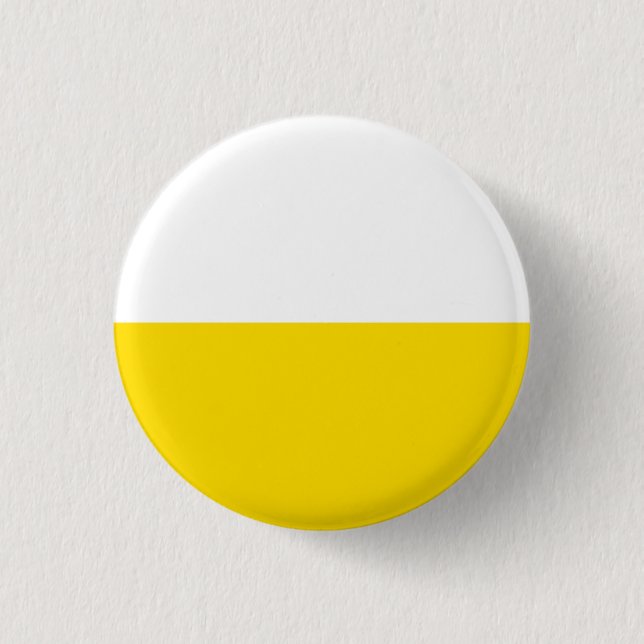 Trend Colours Template Yellow White Striped 1 Inch Round Button (Front)