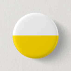 Trend Colours Template Yellow White Striped 1 Inch Round Button