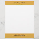 Trend Colours Yellow White Simple Template Modern Letterhead<br><div class="desc">Trend Colours Yellow White Simple Template Modern Letterhead.</div>